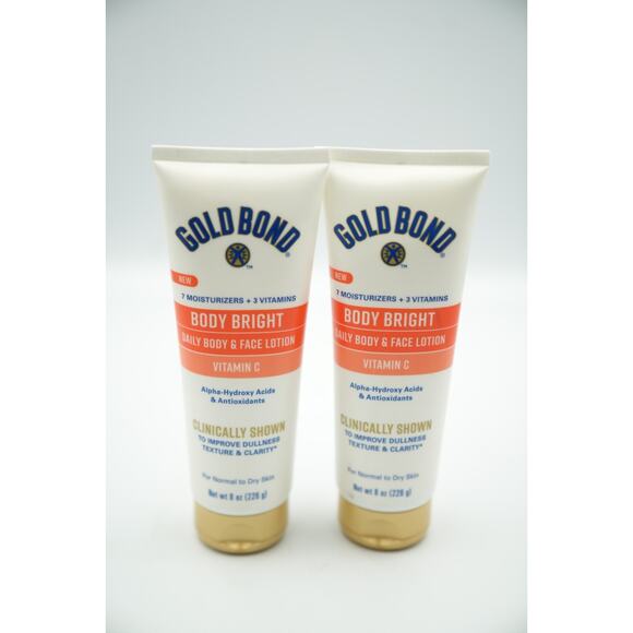 GOLD BOND Other - 2 Gold Bond Body Bright Daily Body & Face Lotion With Vitamin C 8oz.